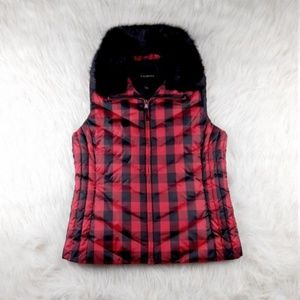 Talbot Vest Red and Black Women Sz L.